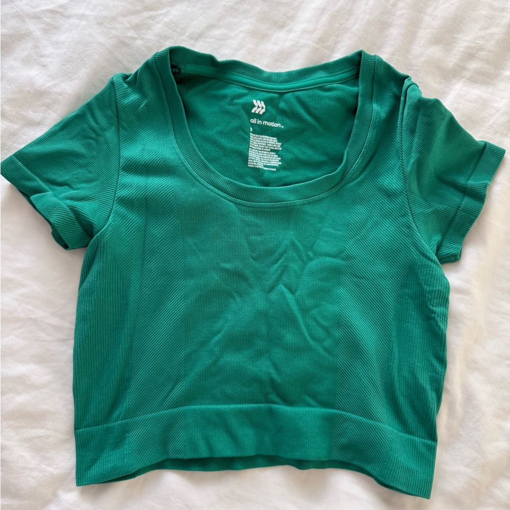 Athletic Teal Crop Top